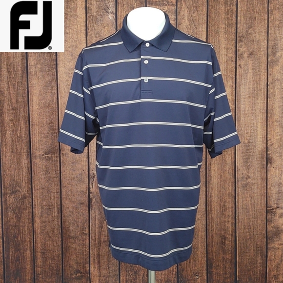 FootJoy Other - FootJoy Striped Performance Stretch Golf Polo Shirt Like New